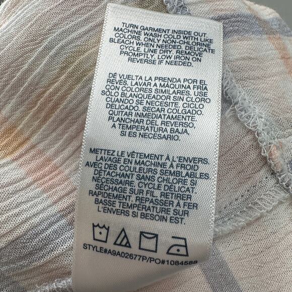 Angels Forever Young Blouse WMNS 2X Checkered Button Up Cream Pink Square Neck - Picture 7 of 7